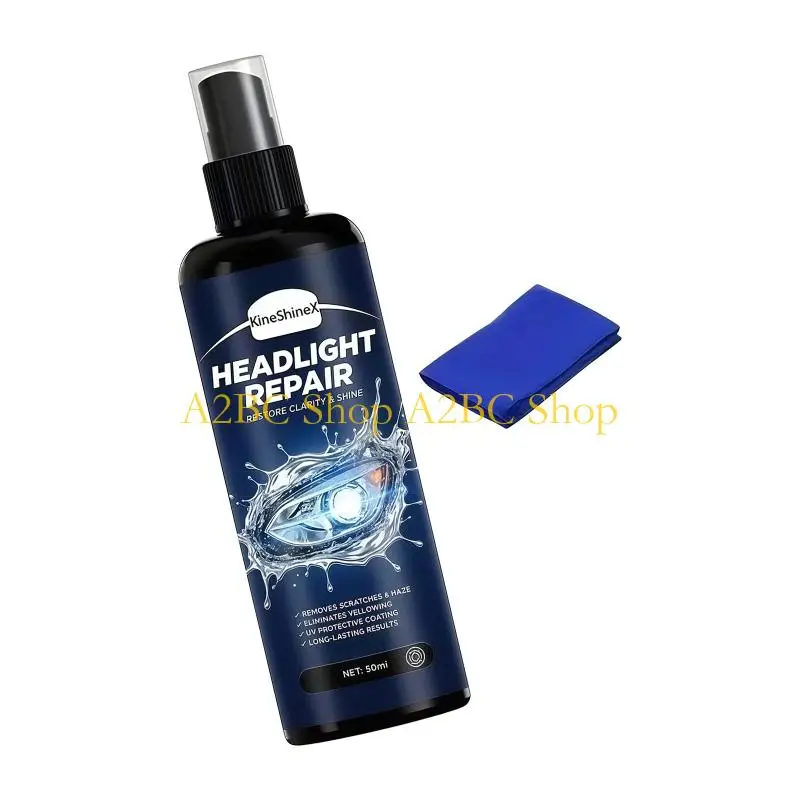 A2BC Car Headlight Restoration Polishing Headlamp Repair Liquid Car Light Polisher