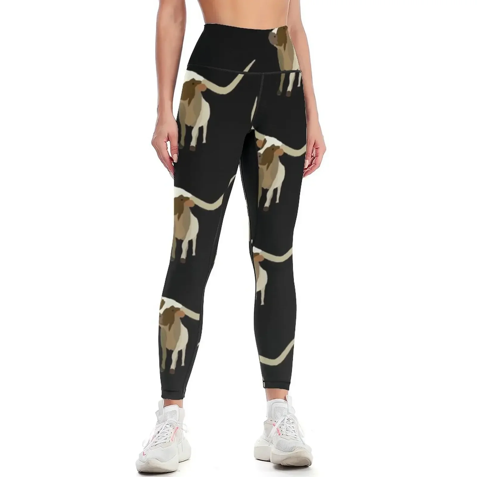 

longhorn Leggings gym sportswear woman workout shorts push up tights for legings for fitness Womens Leggings