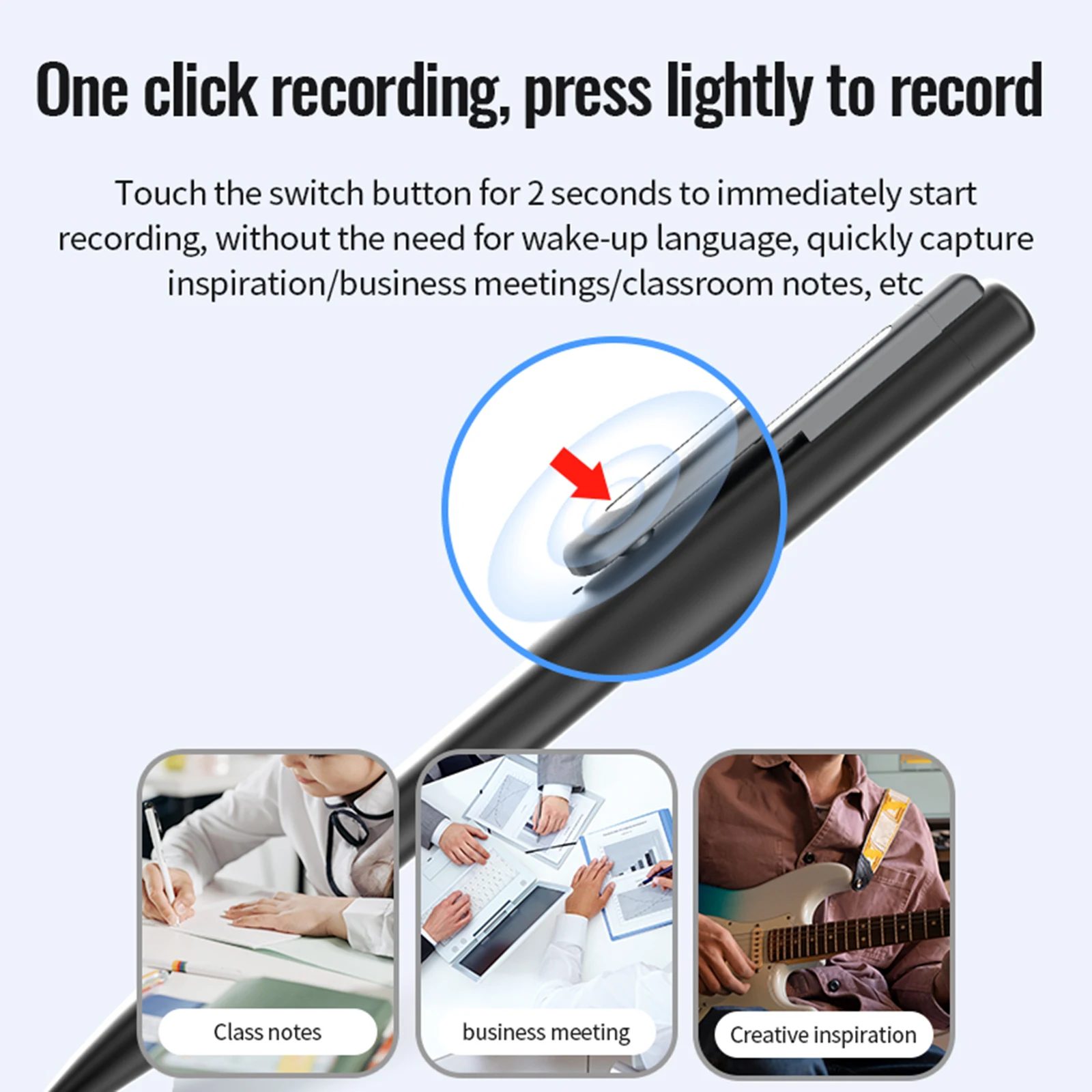 Portable Recording Pen Noise-C - Voice Recorder Pen 评论和价格