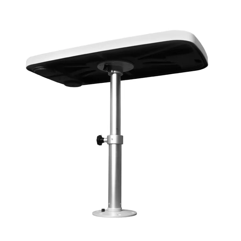

ABS Plastic Double-layer Two Cup Table Tray RV Commercial Vehicle Universal Yacht Lifting Table Easy To Remove Lifting Table Leg