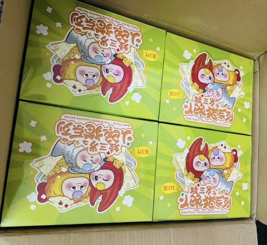 

【 In Stock 】 Three Year Old Greedy Cat 3rd Generation Blind Box With Coding Cute Grains Cute Doll Desktop Ornament Toy Gift