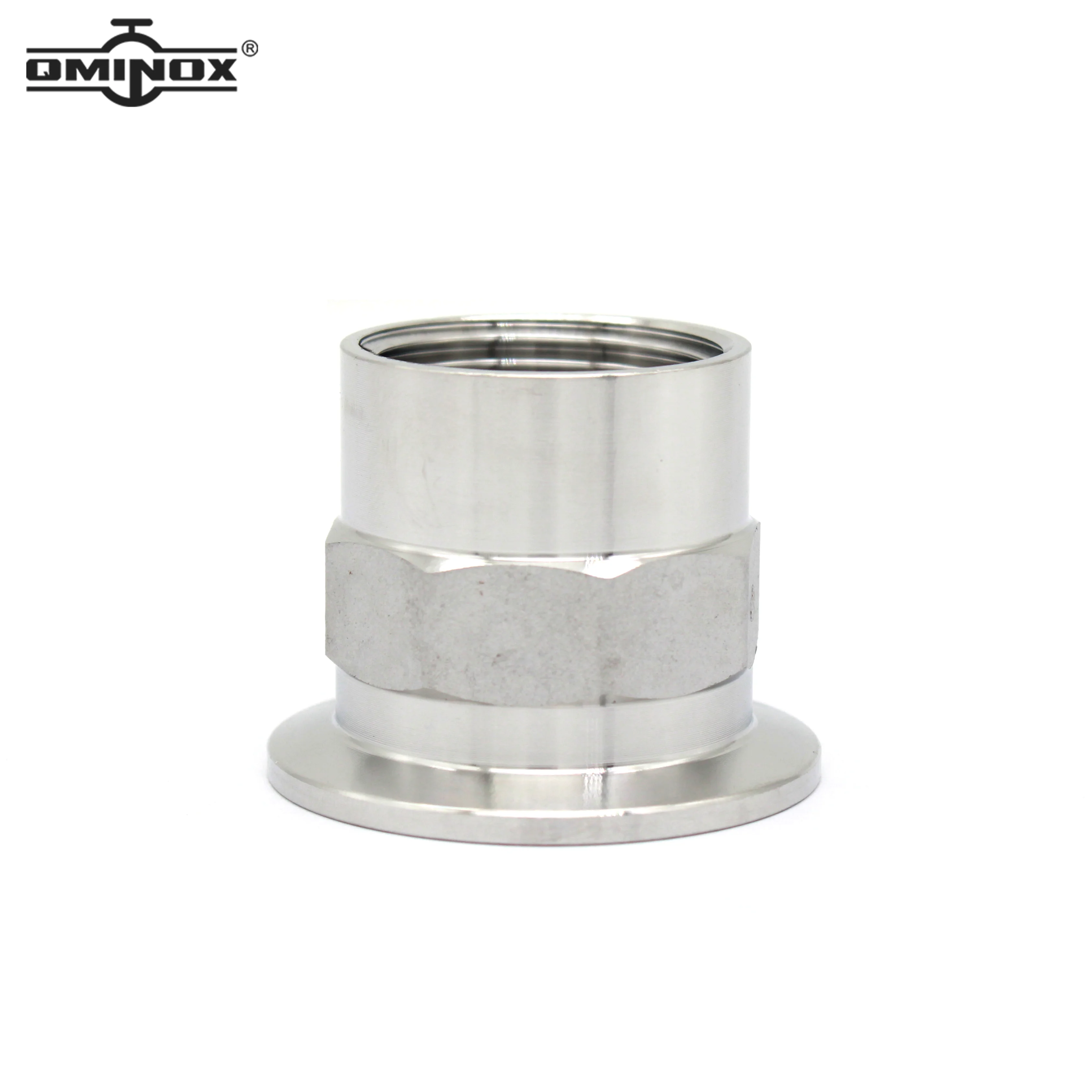SS304 SS316L Stainless steel Tri clamp BSPT Female adatper Food Grade Precision casting quick-fitting hexagonal Female DN15-50