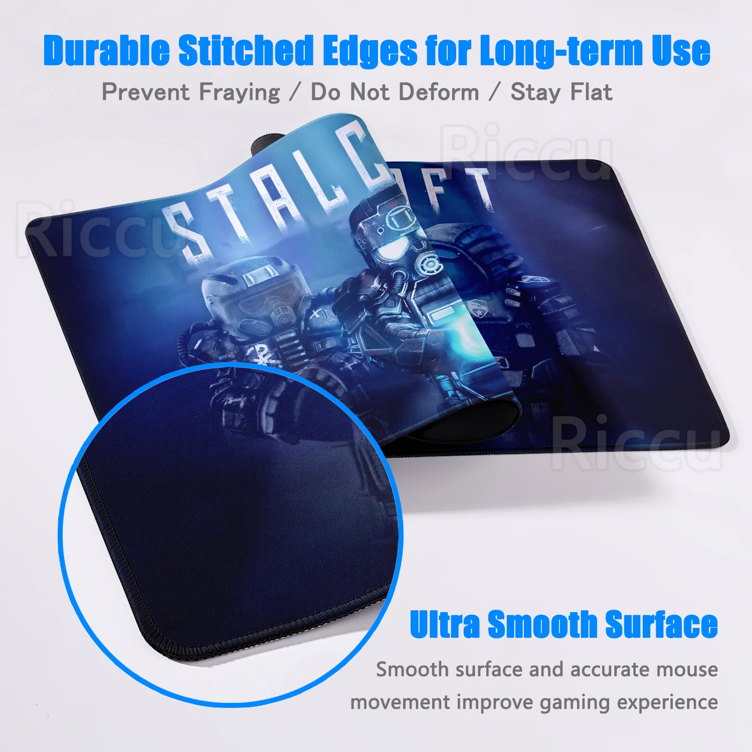 لوحة ماوس كبيرة S-STALCRAFT X-X ملحقات طاولة الألعاب سجادة لوحة مفاتيح الكمبيوتر مكتب كبير Kawaii مكتب الكمبيوتر لوحة ماوس الألعاب #4