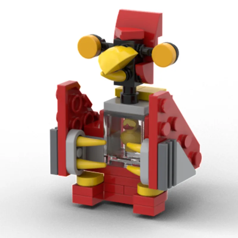 48パーツMOCクリエイティブビルディングブロックキュートな赤いアニメキャラクターモデルSTEM教育玩具男の子と女の子のための完璧な誕生日プレゼント