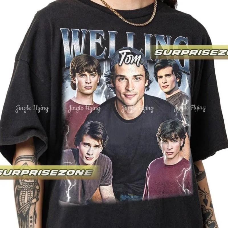 Винтажная рубашка Tom Welling в мягком стиле, подарок для женщин и мужчин, футболка унисекс