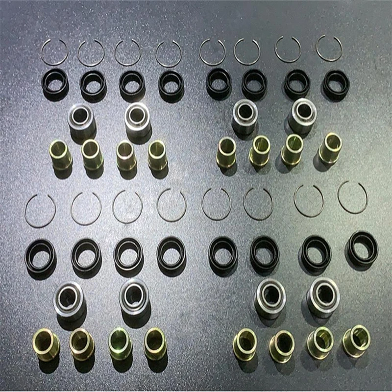 56Pcs Front Upper Lower Left Right A-Arm Bushing Replacement Kit for Honda Pilot 400 FL400 1989-1990 Fit FourTrax 250 TRX250X