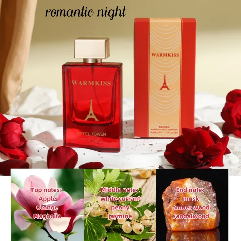 Paris Love Romantic Night Women's Perfume Pleasant Flora and Fruit Flavor Eau De Toilette 50ml