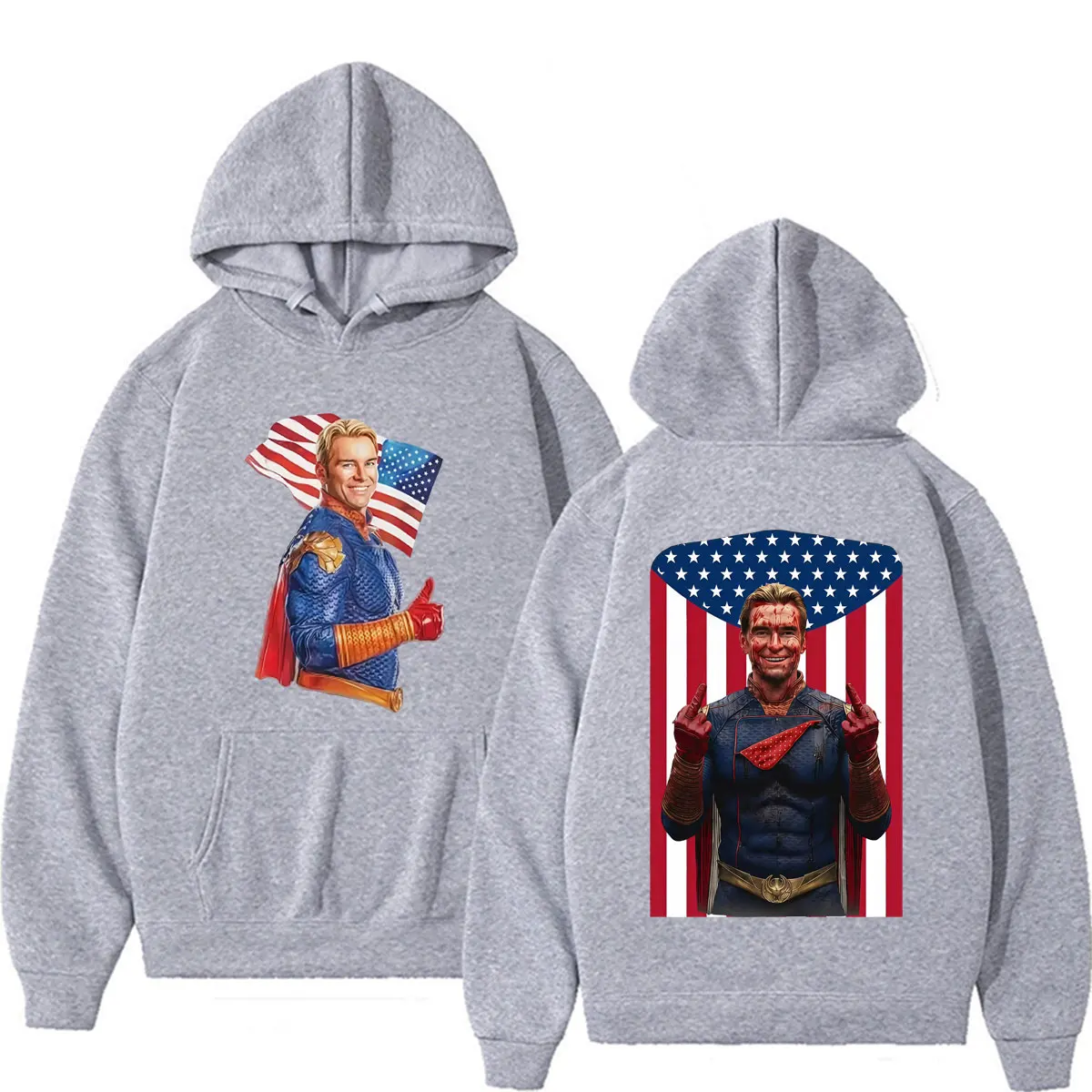 TV-Serie The Boys Lustige Homelander Prisoner Hoodies für Männer und Frauen Harajuku High Street Sweatshirt Lässiger Fleece-Pullover mit Langen Ärmeln – Detail 5