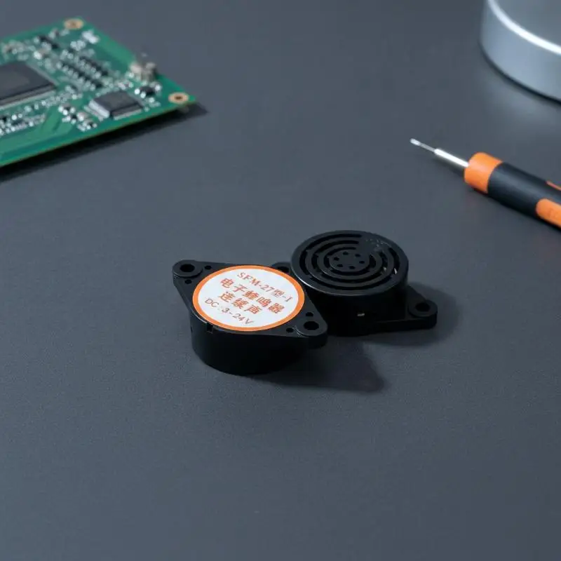 2Pcs Piezo Buzzer 3015B DC3-24V Lead Alarm 12V Electronic Beep Buzzer 100dB Piezo Alarm Siren Continous Sound For Motorcycle