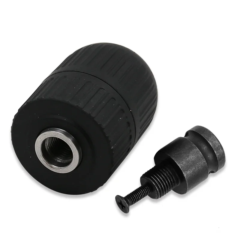 Metal Heavy Duty 1/2-20UNF 13mm Keyless Drill Chuck Hex Shank/SDS/Socket Square Female Adaptor Hardware Tool Professional