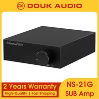 Douk Audio NS-21G Mono Channel Subwoofer Amplifier HiFi Mini Audio Monoblock Amp for Bass Shaker