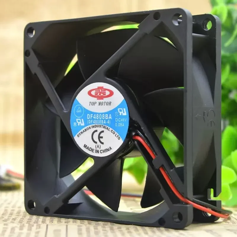 for TOP MOTOR DF4808BA 48V 8CM 8025 Inverter Fan 48V 0.09A Cooling Fan