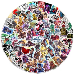 10/30/50/100 adet Disney serin Star Wars çıkartmaları çıkartması çocuk oyuncak Laptop kaykay araç telefonu motosiklet Anime su geçirmez etiket