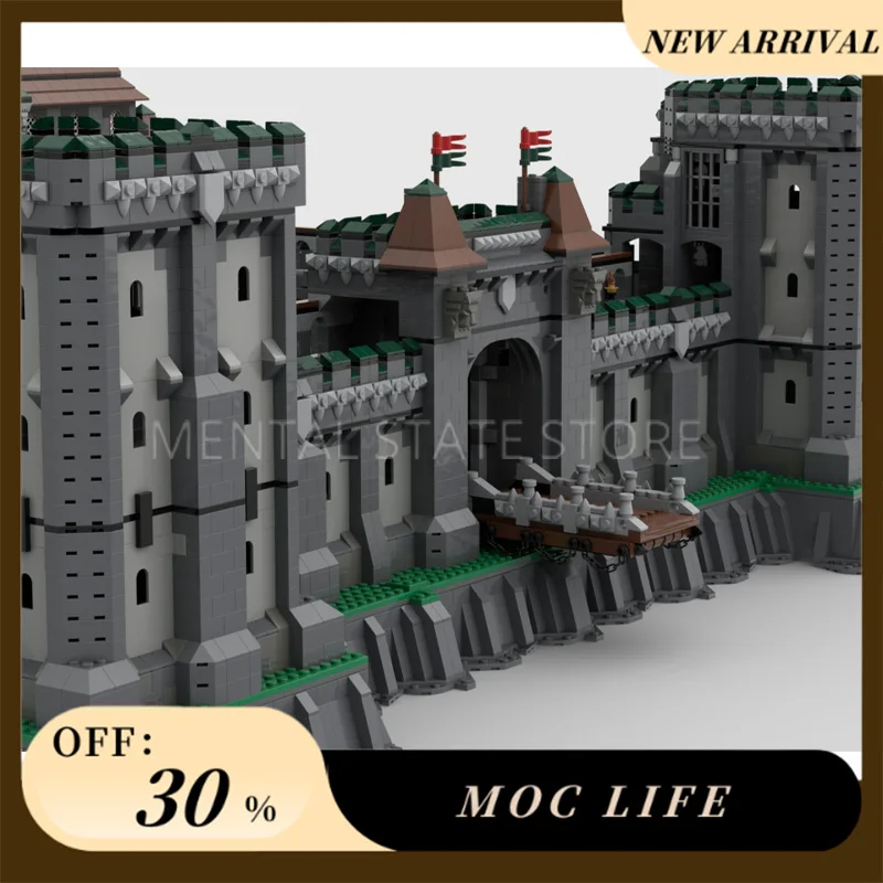 NEW 19782PCS Customized MOC King's Castle Building Blocks Technology Bricks DIY Creative Assembly Education Toys Holiday Gifts