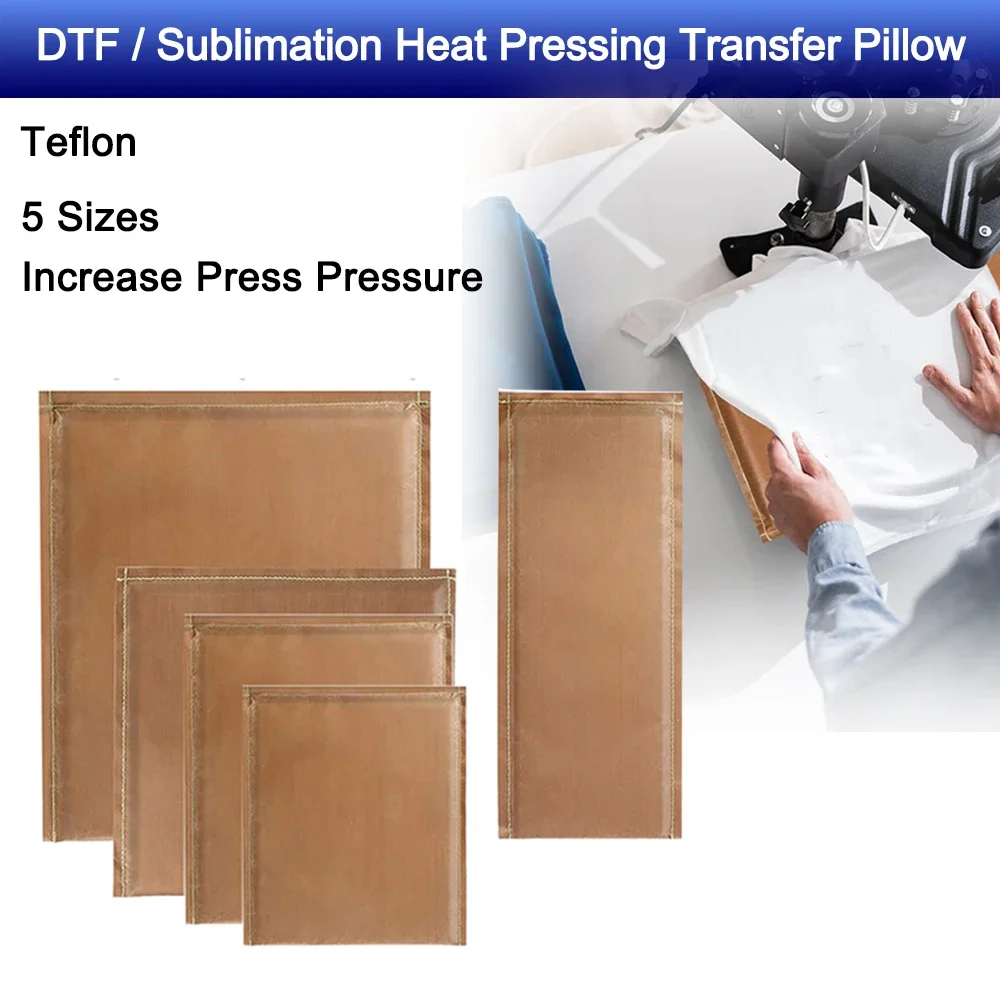 DTF Sublimation Heat Press Pillow 5 Sizes For Increasing Press Pressure for Heat Transfer Projects Clothes Iron Mat Pad