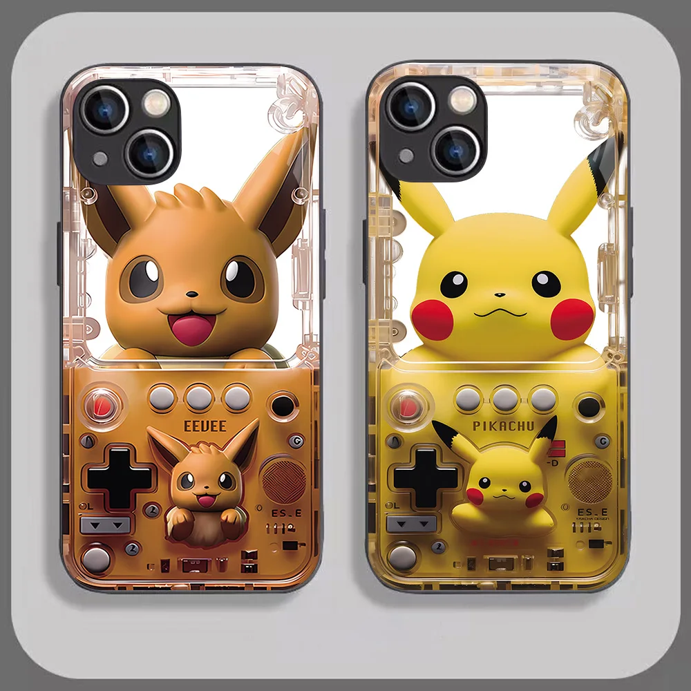 P-Pokémon Game Console Phone Case for Xiaomi Mi NOTE 10 11 Lite 12T Poco X3 GT NFC F5 F6 X5 Pro 5G Glass Soft Frame Back Cover