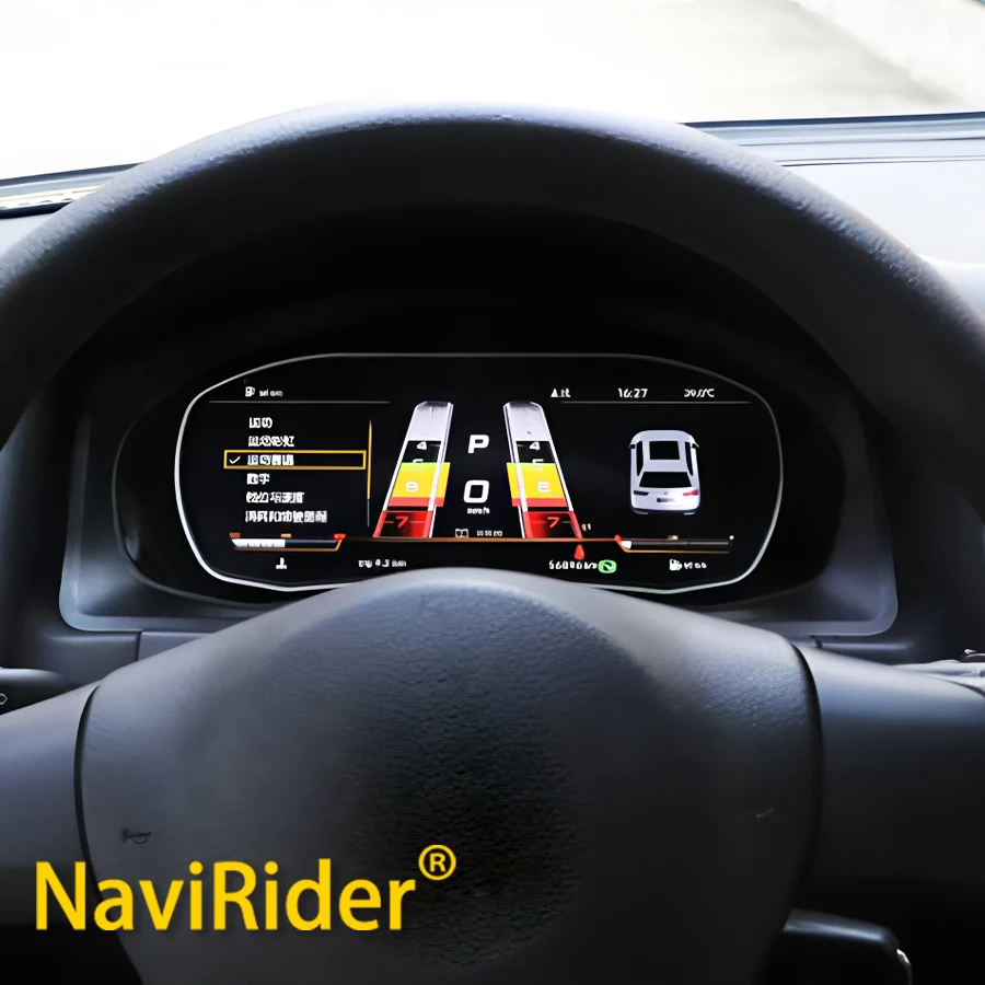Tableau de bord virtuel pour VW Volkswagen Tiguan 2009-2017, combiné d'instruments numérique, compteur de vitesse, compte-tours, odomètre