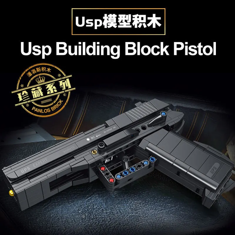 WW2 PPK Desert Eagle Military Series Bricks M92 Pistol USP Gun Model Bricks Building Blocks Toys for Children Boy Kids Gifts