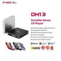 Reproductor de CD estéreo portátil multifuncional FiiO DM13 con batería de larga duración, admite rasgado USB, óptico/coaxial/3,5 mm/4,4 mm