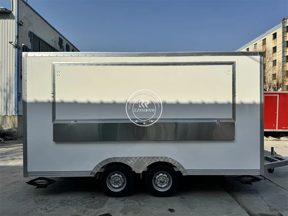 Street  Mobile Truck Trailer Hot Dog Cart Concession Trailer Coffee  Ice Cream Food Truck For Sale