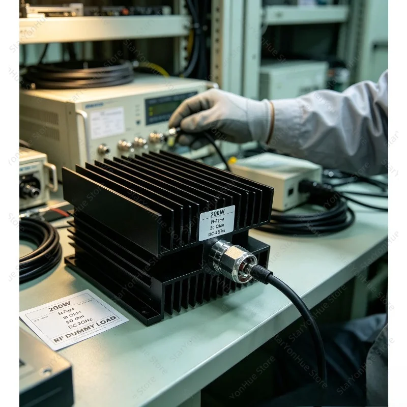 200W N-Type Coaxial Dummy Load, 50 Ohm DC-3GHz RF Termination Load, High Authenticity RF Test Load