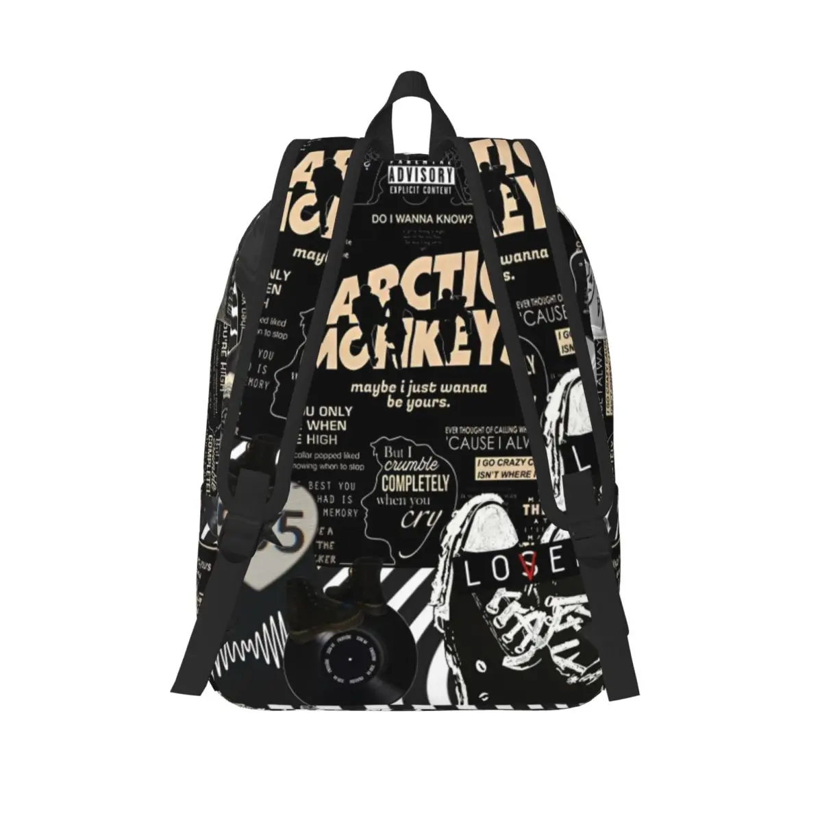 Rock Music Album Band Backpack for Preschool Kindergarten School Student Arctic Monkeys Bookbag Boy Girl Kids Canvas Daypack