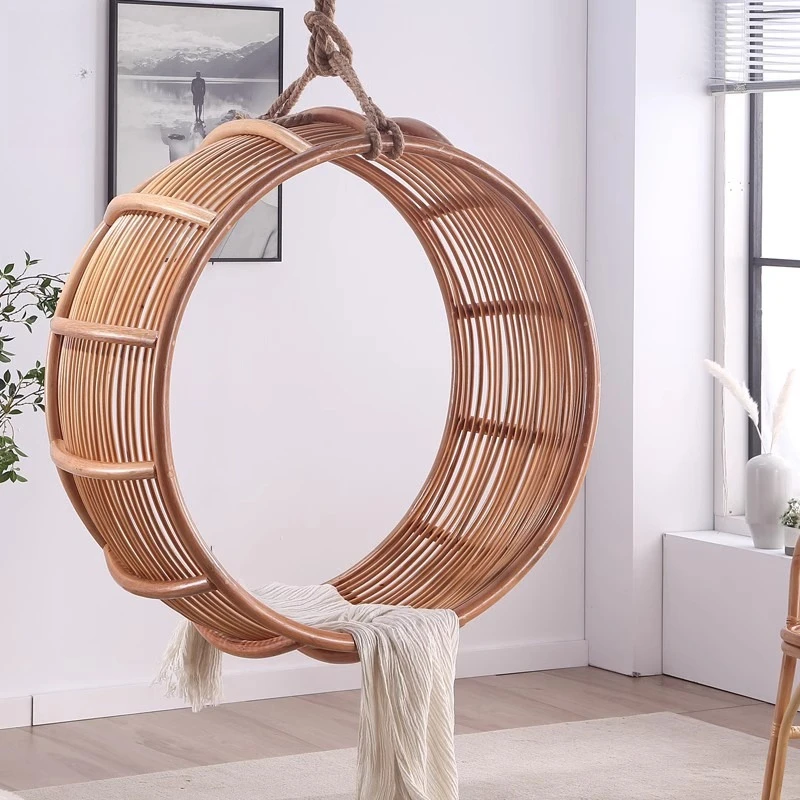 

Internet celebrity swing rattan hanging chair hanging balcony indoor bed and breakfast bedroom girl Nordic ins