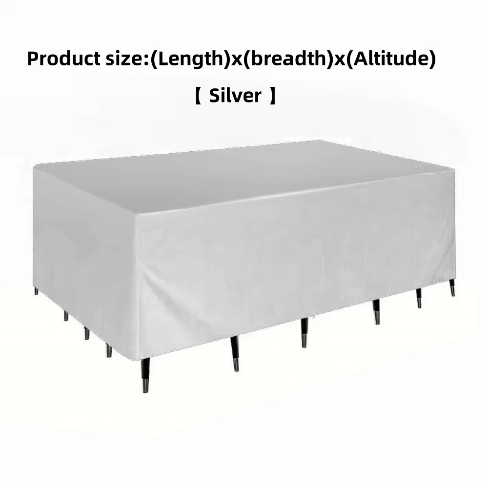 600 Sizes Outdoor Furniture Cover Anti UV Patio Garden Chair Dustproof Table Protector Waterproof Common Sizes - view 6