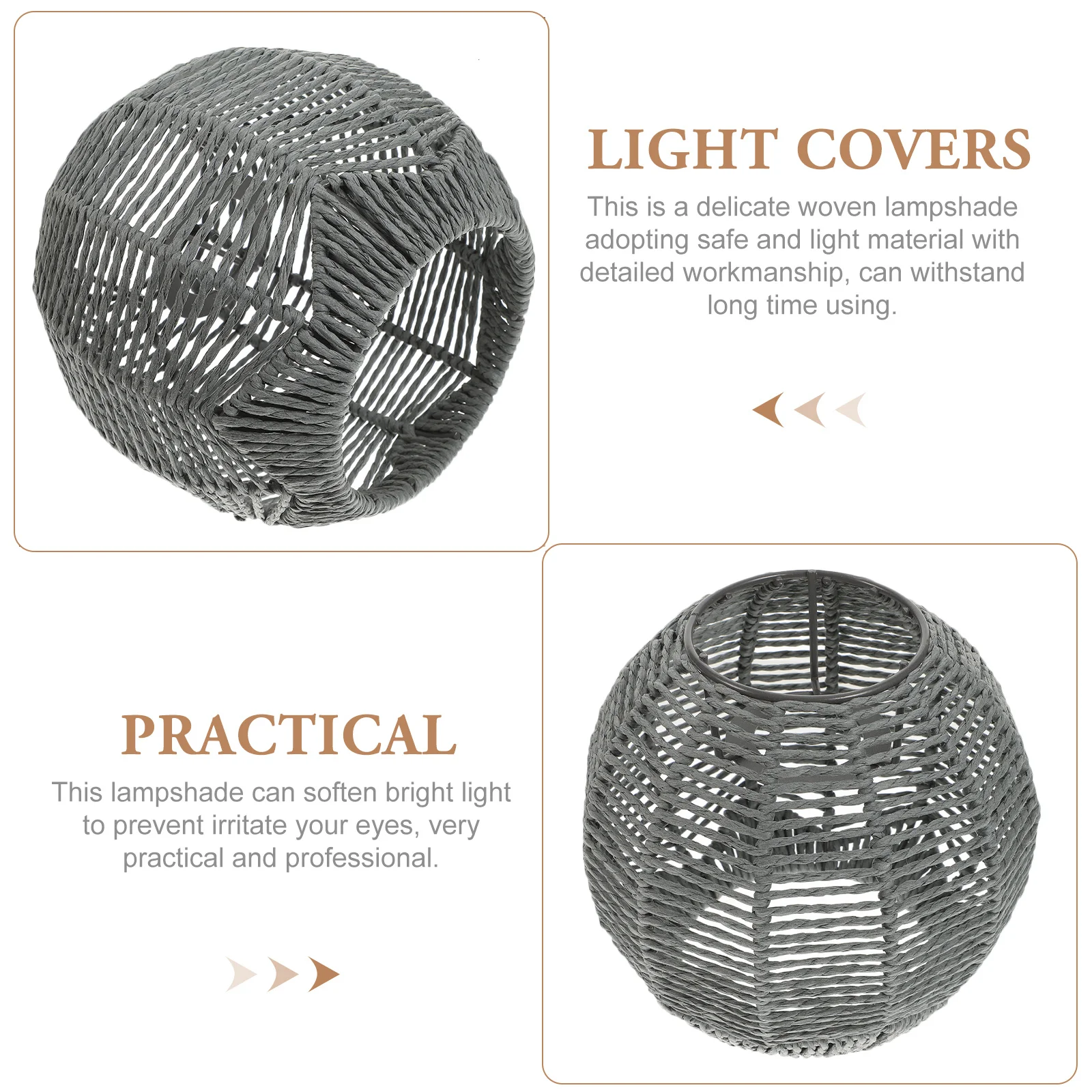 Gewebter Lampenschirm, groß, für Kronleuchter, Decke, Hängeleuchte, Zuhause, Hotel, Büro, Dekoration, Ersatzbeleuchtungszubehör