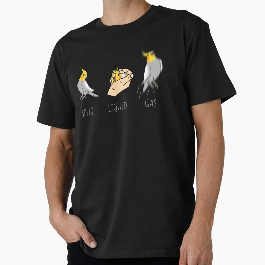 three shapes of the birb Funny Parrot Gift T-shirt for Birds Lover Short Sleeve Graphic Clothes All Size Tops Unisex Tee S-6XL