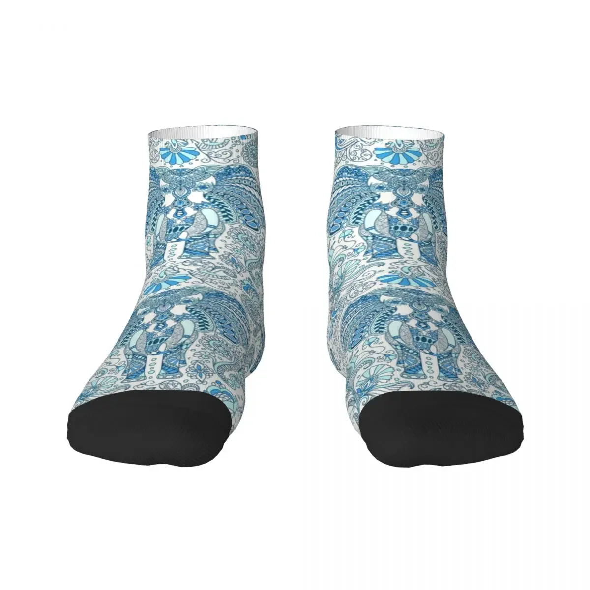 

Indian Paradise Elephant Mandala Men Women Crew Socks Unisex Cute Animal Spring Summer Autumn Winter Dress Socks