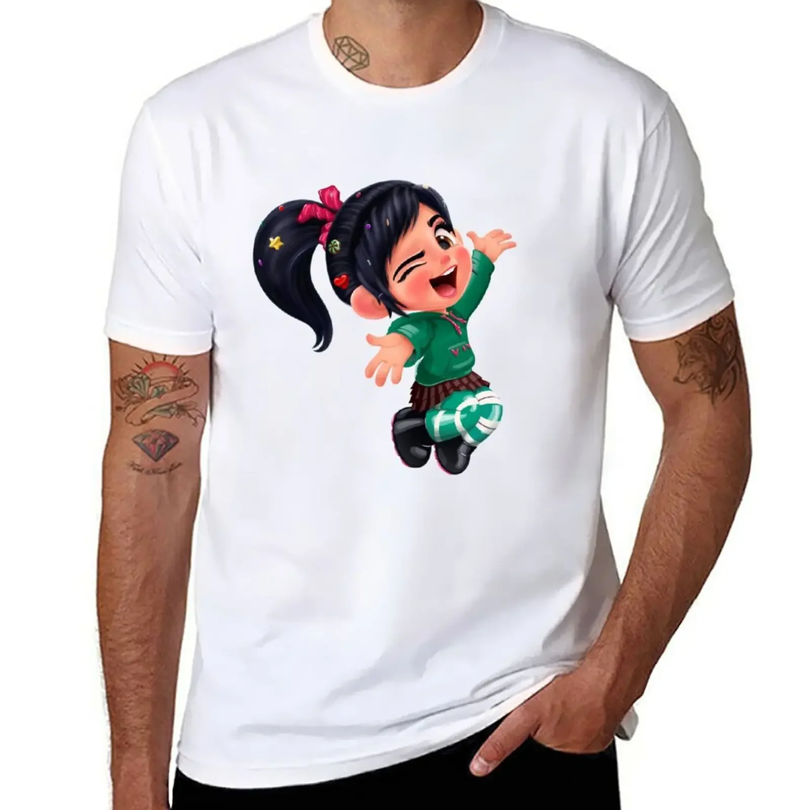 Vanellope - Got This Glitchen Feeling T-Shirt anime clothes plus size tops t shirts for men pack