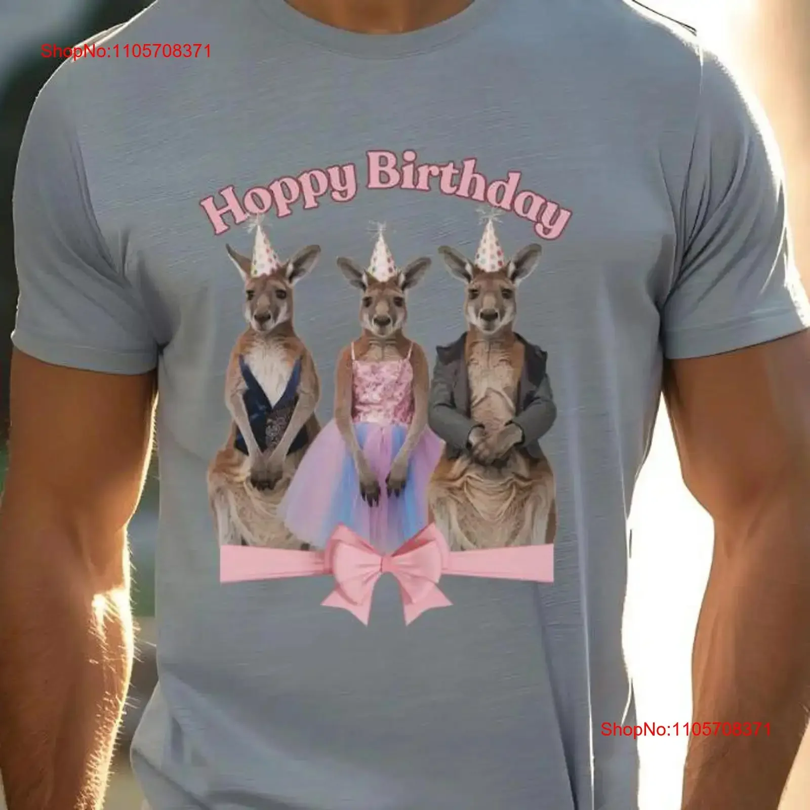 Hoppy Birthday Funny Aussie Kangaroo T Shirt Celebrate Birthdays the Australian Way Party vintage Washed Stylish Comfortable