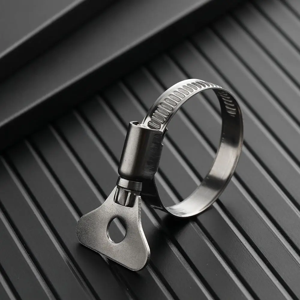 201 Stainless Steel Worm Gear Hose Clamp Adjustable 6-60mm Key Clamp Hose Clip For Water Pipe Plumbing Automotive Mechanical