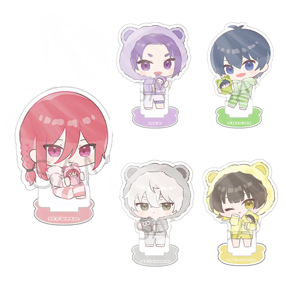 Anime BLUE LOCK Figure Yoichi Isagi Meguru Bachira Seishirou Nagi Reo Mikage Rin Itoshi Cute Acrylic Stand Model Plate Gifts