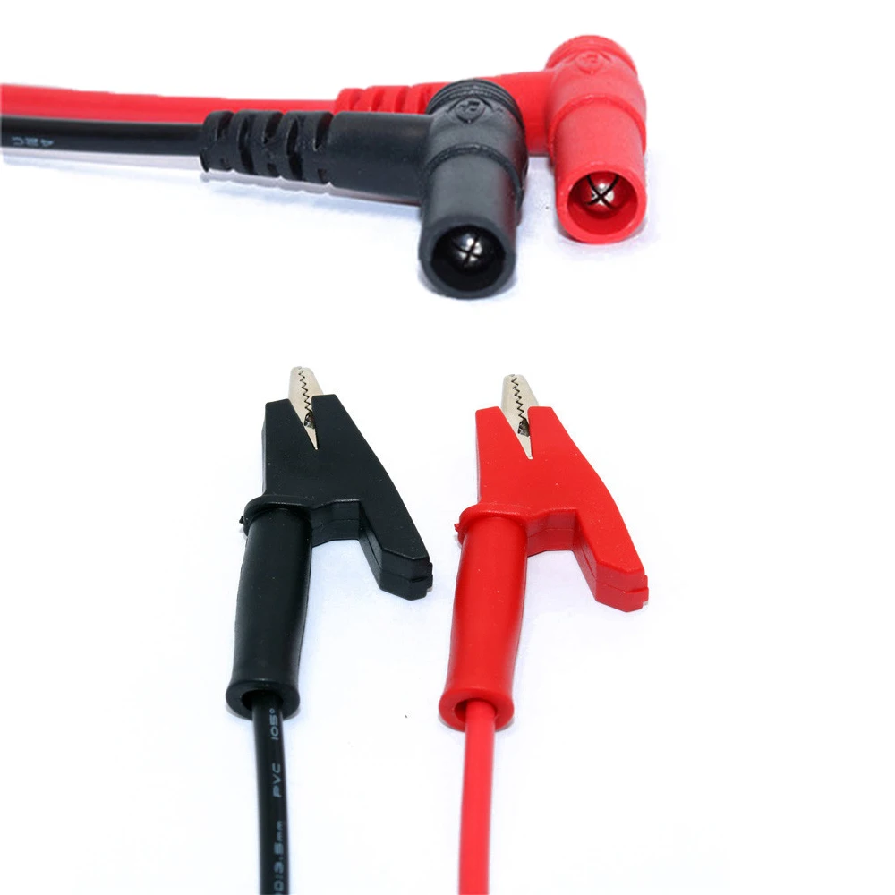 20A 90CM Alligator Clip to Banana Plug Test Cable Wire Connector Dual Probe 4mm Crocodile Clip For Multimeter Measure Tool