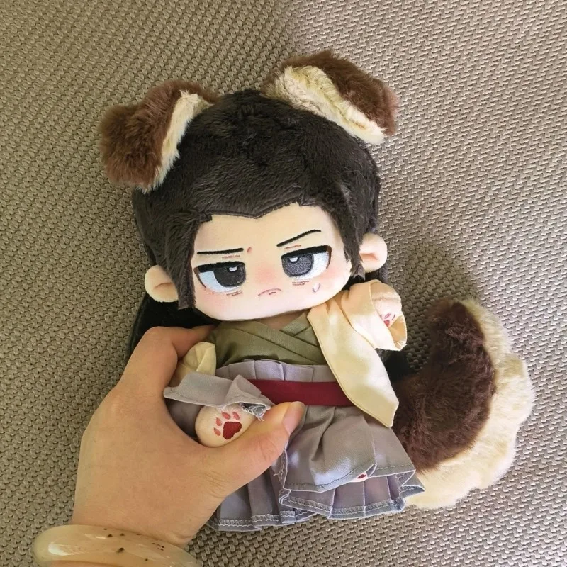 20cm Anime Senju Hashirama Kawaii Cosplay Cotton Doll Body With Ears Tail Set No Attribute Soft Plushies Toy Figures Fans Gift