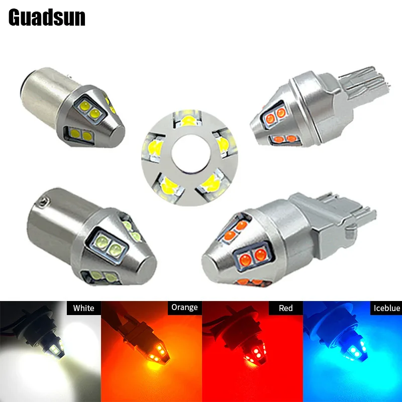 Guadsun 10X Led 1156 BA15S P21W PY21W 1157 BAY15D P21/5W 3030 10SMD T20 7440 7443 T25 3156 3157 Turn Signal Light Reverse Lamp