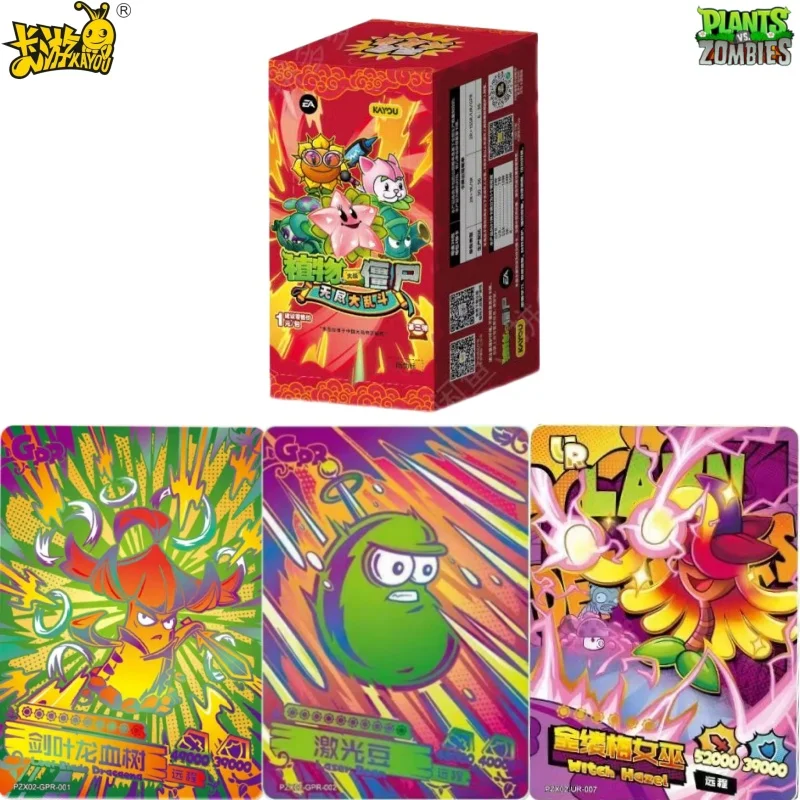 

KAYOU Genuine Plants Vs.Zombies Card Endless Chaos 1ND Comic Cartoon Game Periphery Collect Card Toy for Children Holiday Gift
