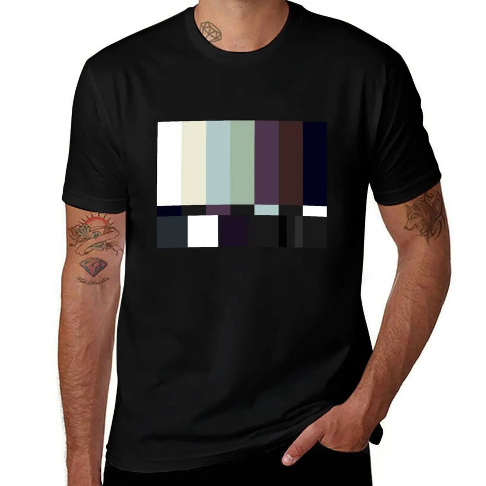 TV Test Card T-Shirt Minimalist Graphic Tee Shirt T-Shirt