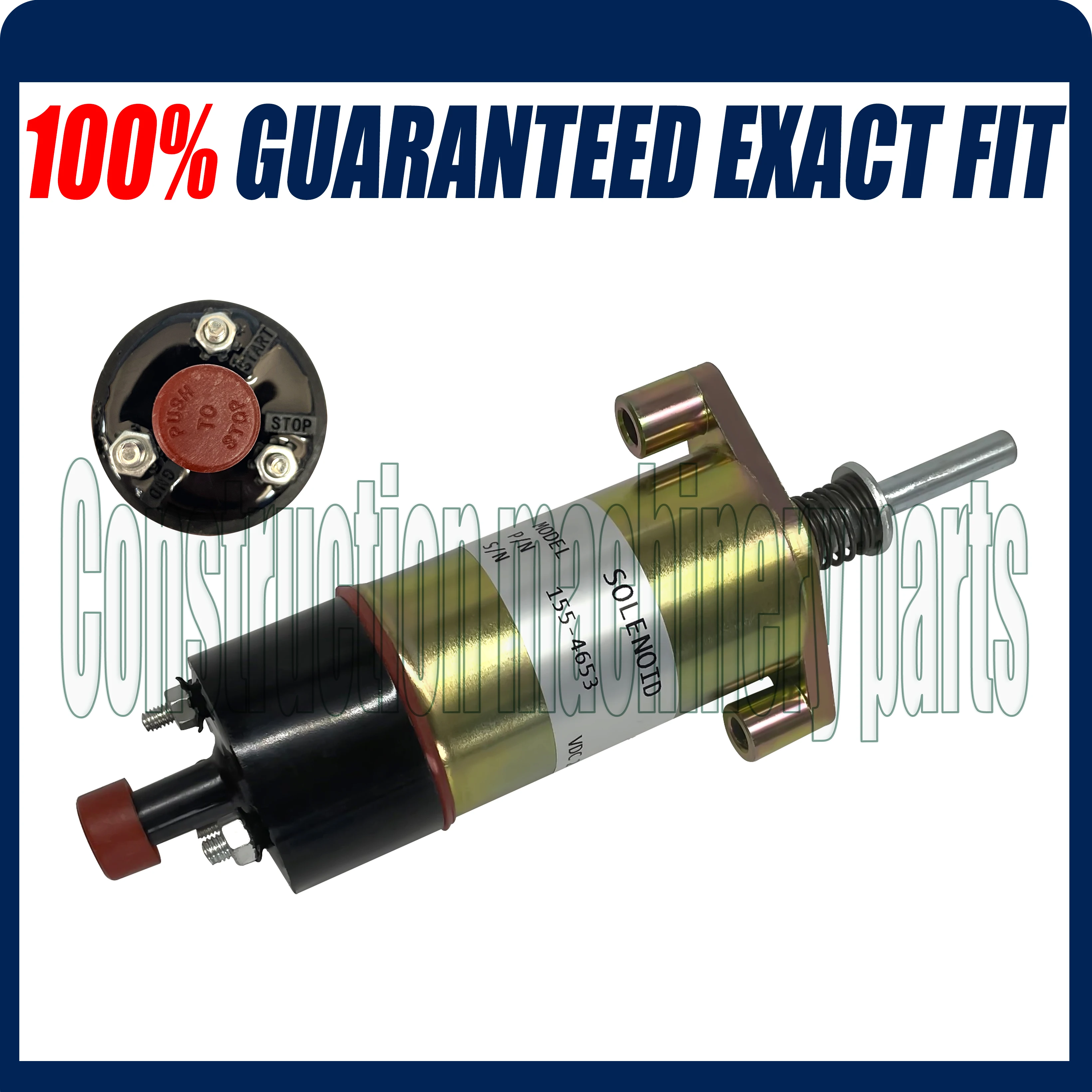 

Fuel Shutdown Solenoid 155-4653 / 1554653,3E-7985 24V for Caterpillar CAT