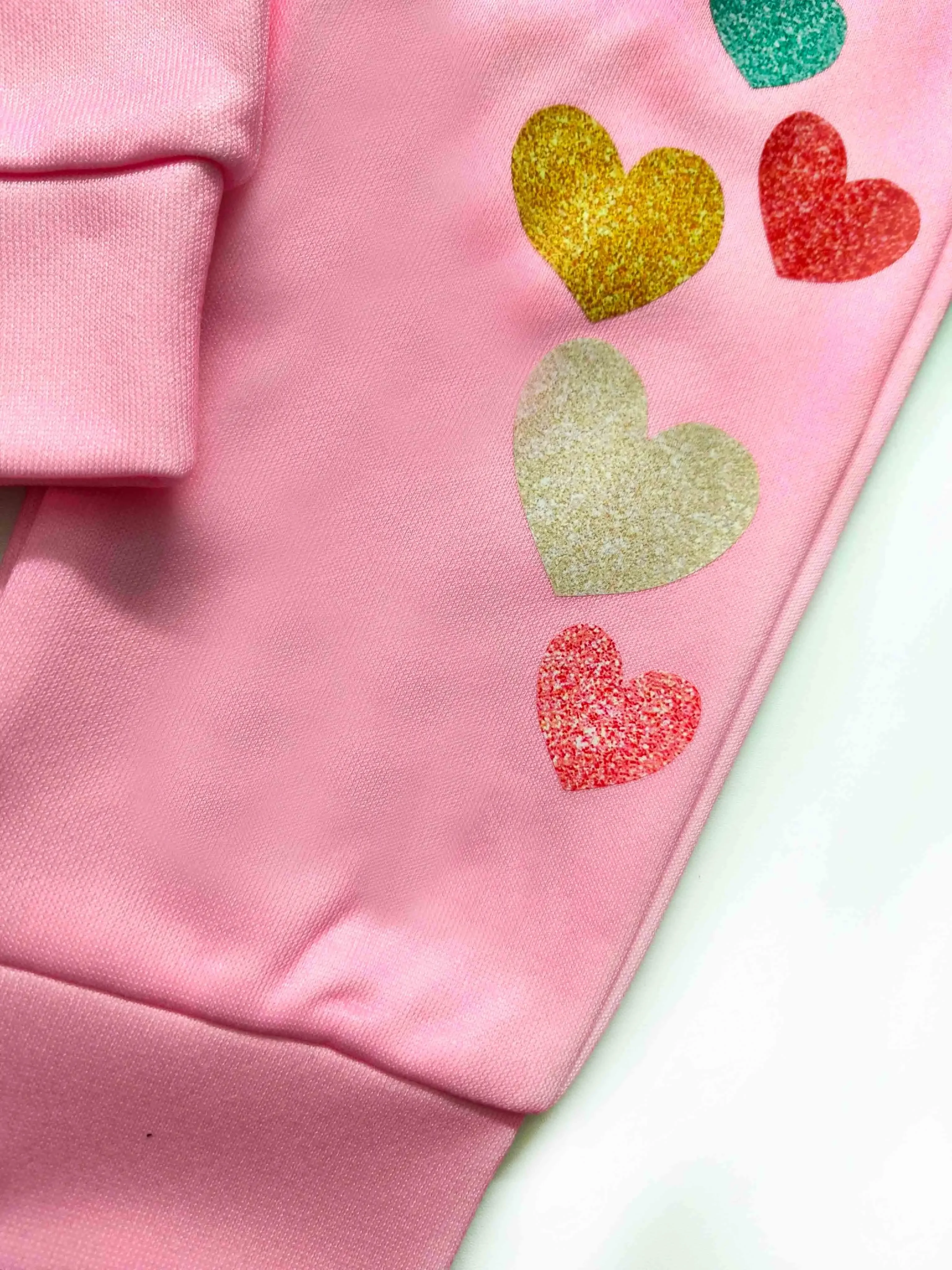 Rosa Hoodie-Jogginghosen-Set für Kleinkinder, Mädchen, niedlicher Cartoon-Print, Kapuzenpullover, Jogginghose, 2-teilig, 1-6 Jahre, Herbst-Winter-Outfits – Detail 5