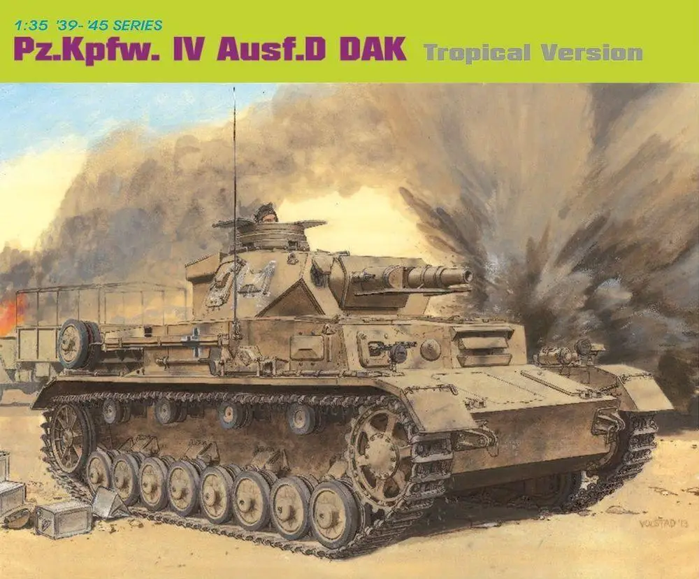 

DRAGON 6976 1/35 Scale Pz.Kpfw.IV Ausf.D DAK Tropical Version