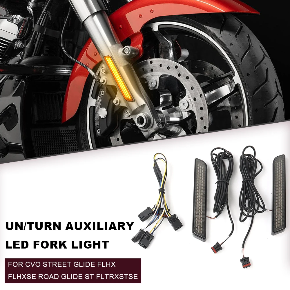 

New Modification parts UN auxiliary LED front lights FOR CVo Street Glide FLHX FLHXSE Road Glide ST FLTRXSTSE