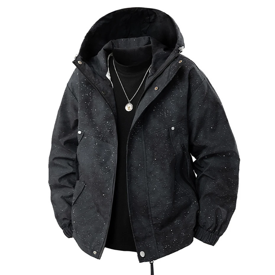 Tie Dye Jacket Men 8XL 9XL Plus Size Camouflage Camp Jacket Coat Male Fashion Casual Camo Outerwear Big Size 9XL