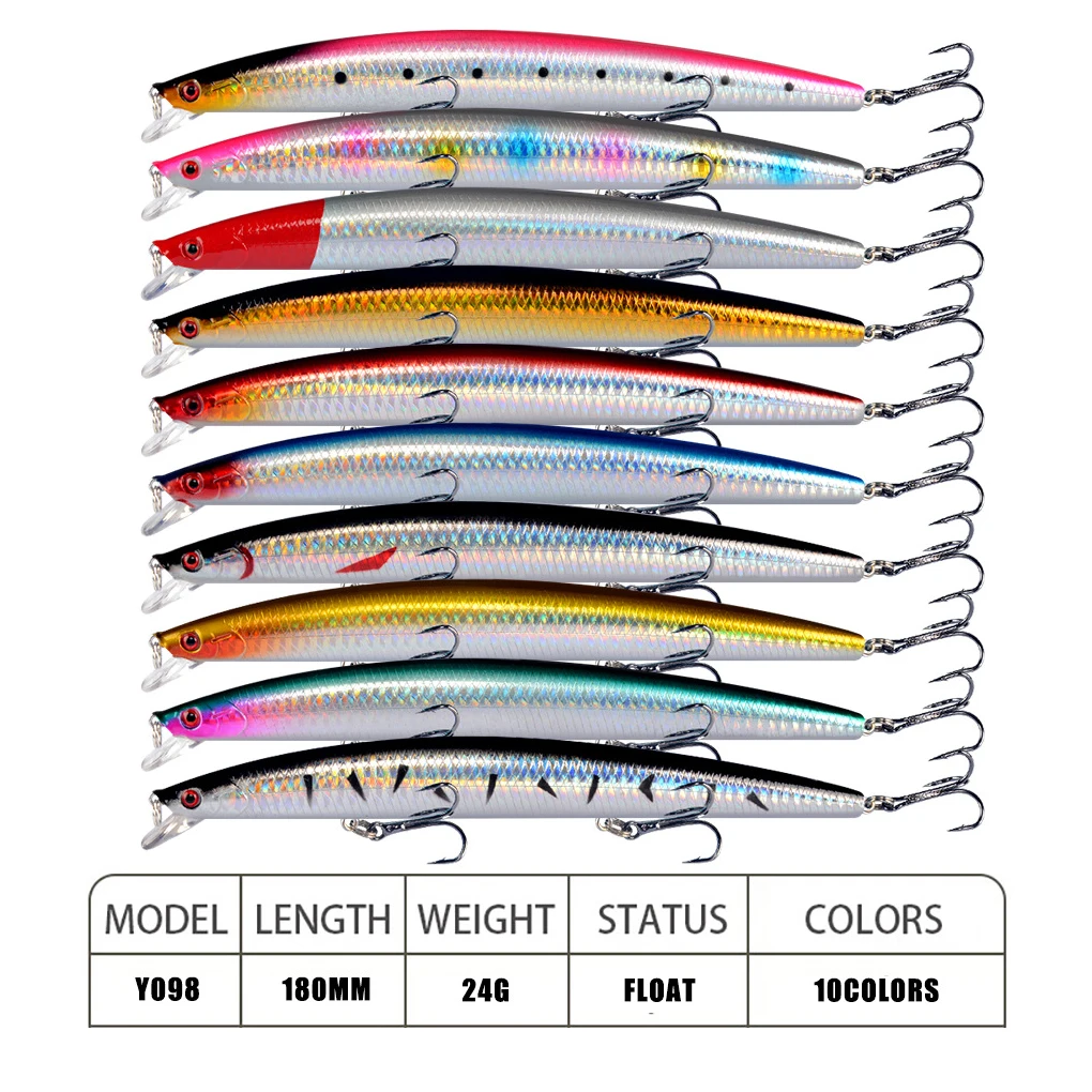 ABS All-Purpose Fishing Lure Set Durable And Realistic For Various Fishing Techniques Made With ABS Y098-ALL 18cm / 24g