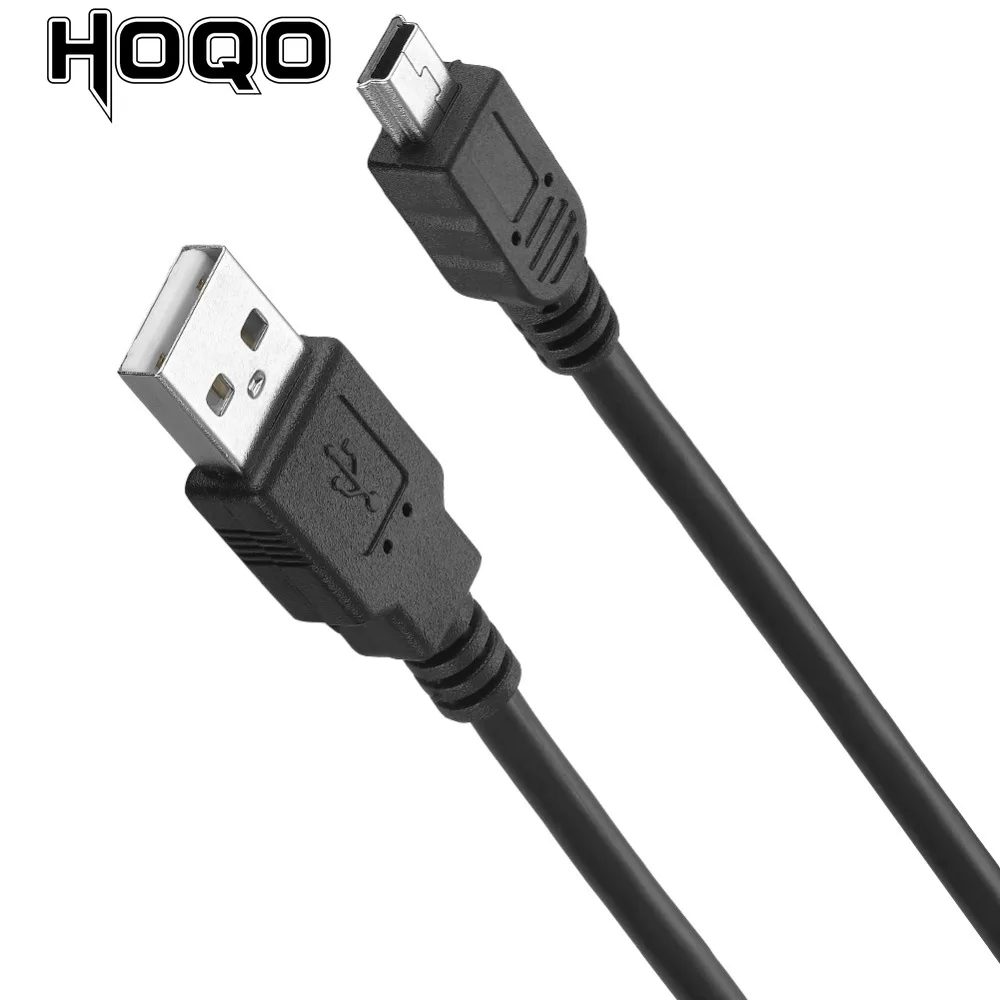 Cable USB 2,0 tipo A macho A Mini 5P macho, Cable USB Mini 5P M/M trenzado + lámina de 5m, utilizado para grabadora de conducción