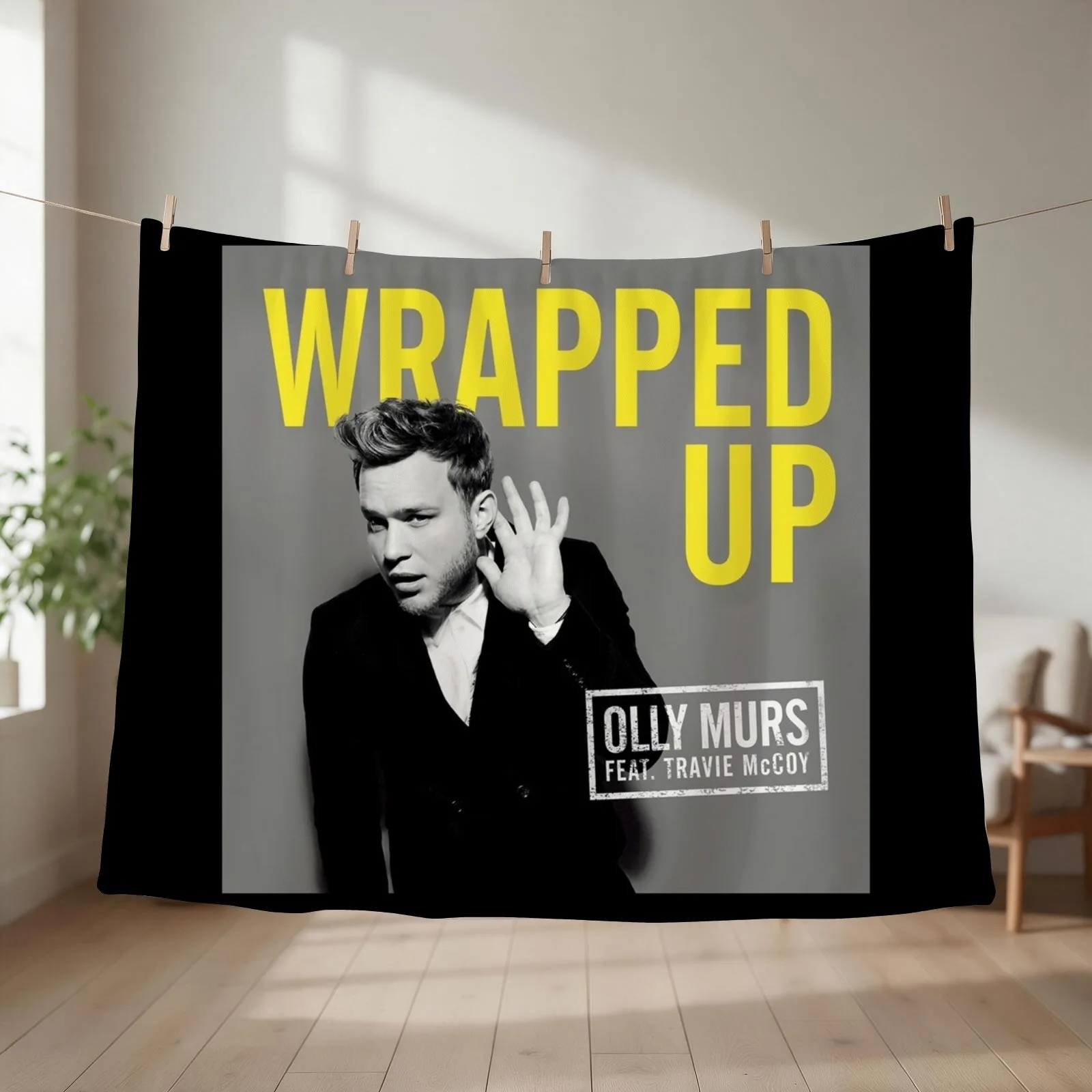Olly Murs wrapped up Throw Blanket couch cozy soft plush fuzzy picnic outdoor blanket