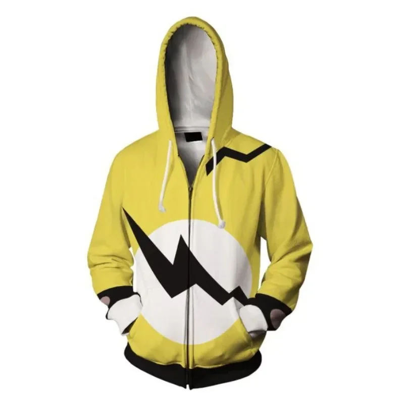 Cosplay Palworld Zipper Up Hoodies, jaqueta de impressão 3D, camiseta infantil média e grande, moda masculina streetwear, tops adultos