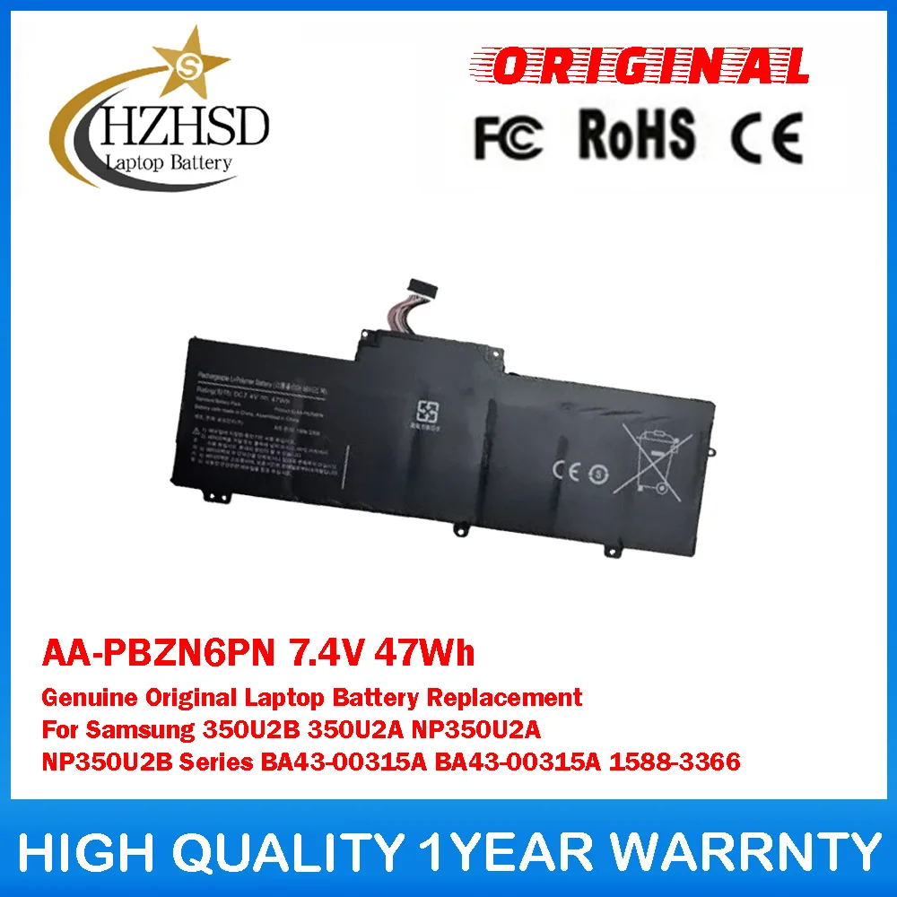 

AA-PBZN6PN 7,4 В 47 Втч Оригинальный аккумулятор для ноутбука Samsung 350U2B 350U2A NP350U2A NP350U2B серии BA43-00315A BA43-00315A